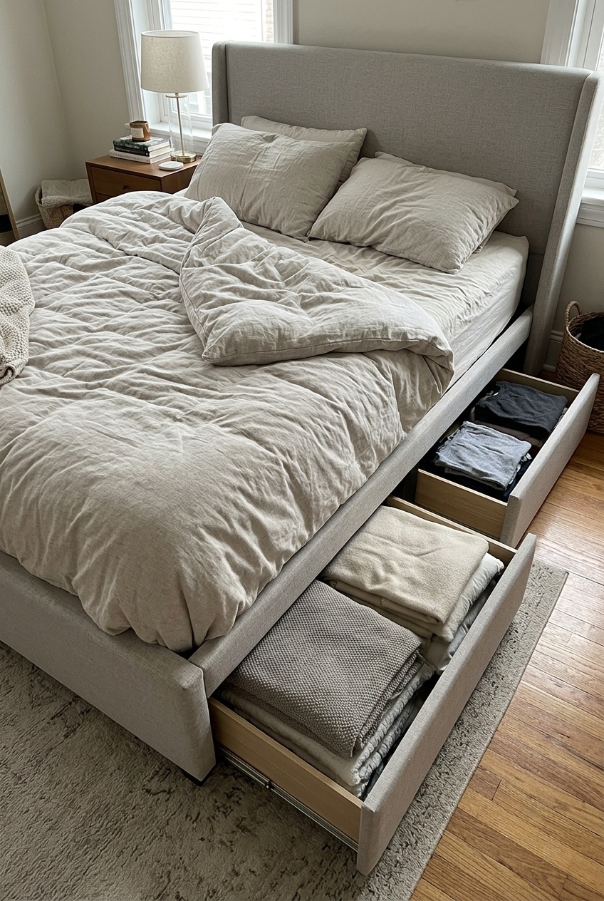 Elevating Modern Sanctuaries With Sculptural Storage Beds