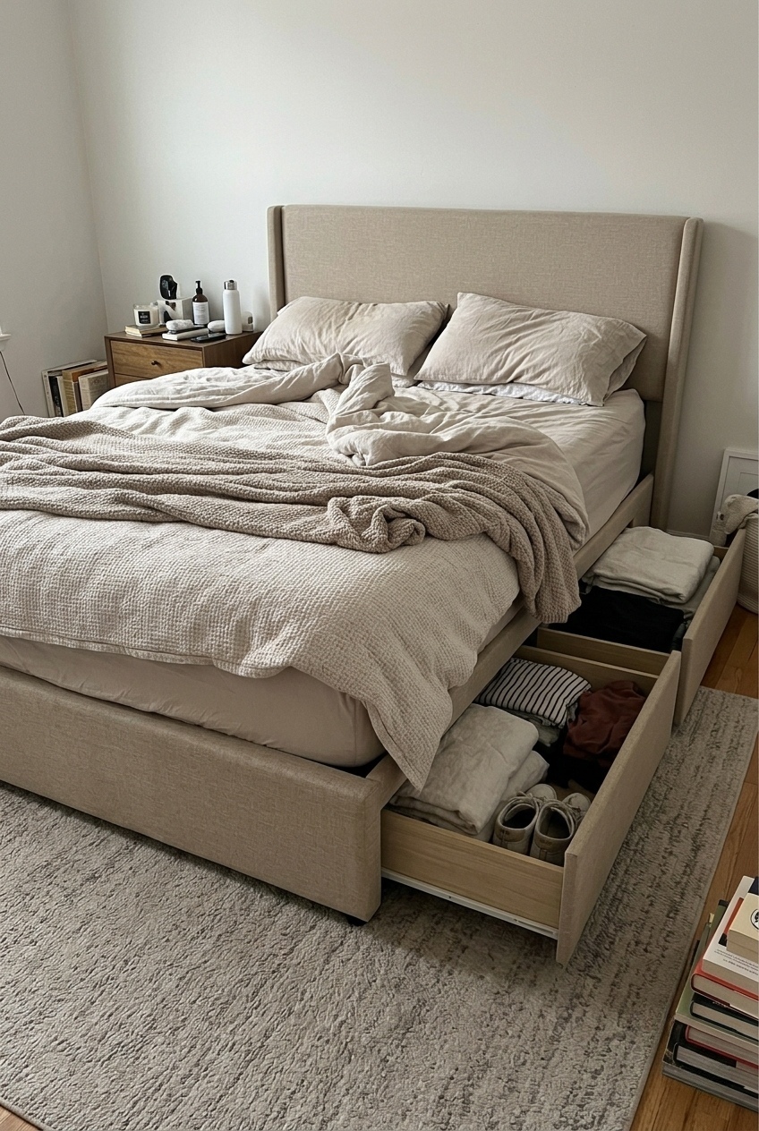 Elevating Modern Sanctuaries With Sculptural Storage Beds