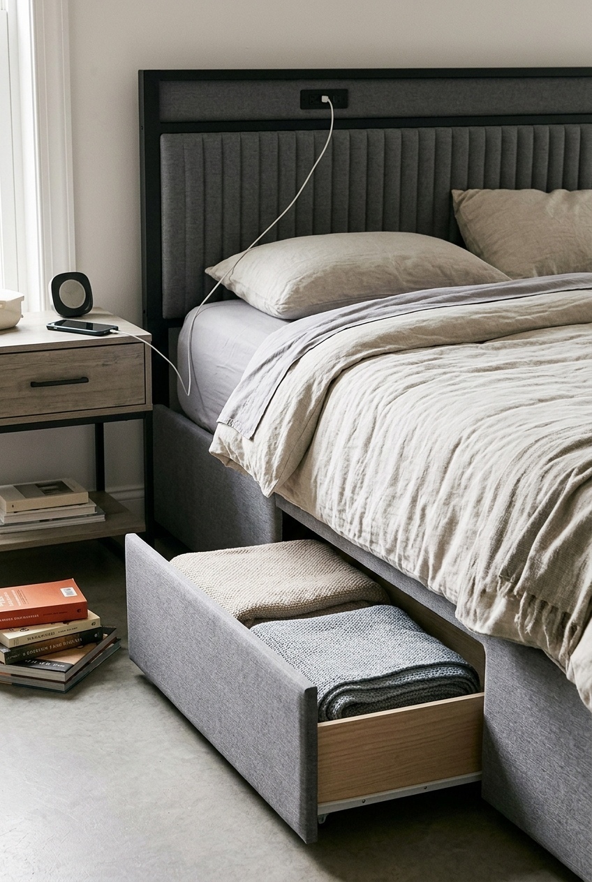 The Art of Layering: How to Style a Cozy Upholstered Storage Bed Frame Design