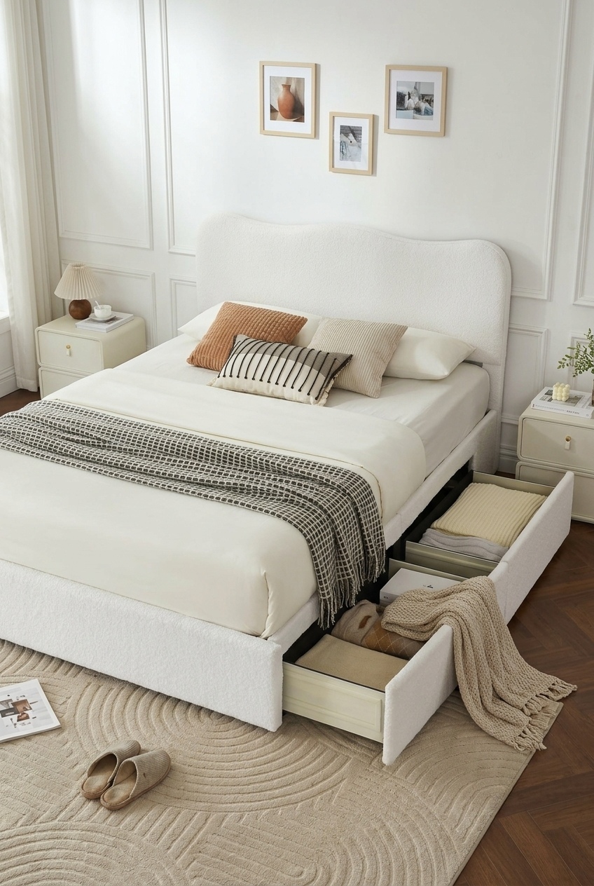 Sculpting Serenity: How to Style a Textural Modern Bedroom Around Boucle