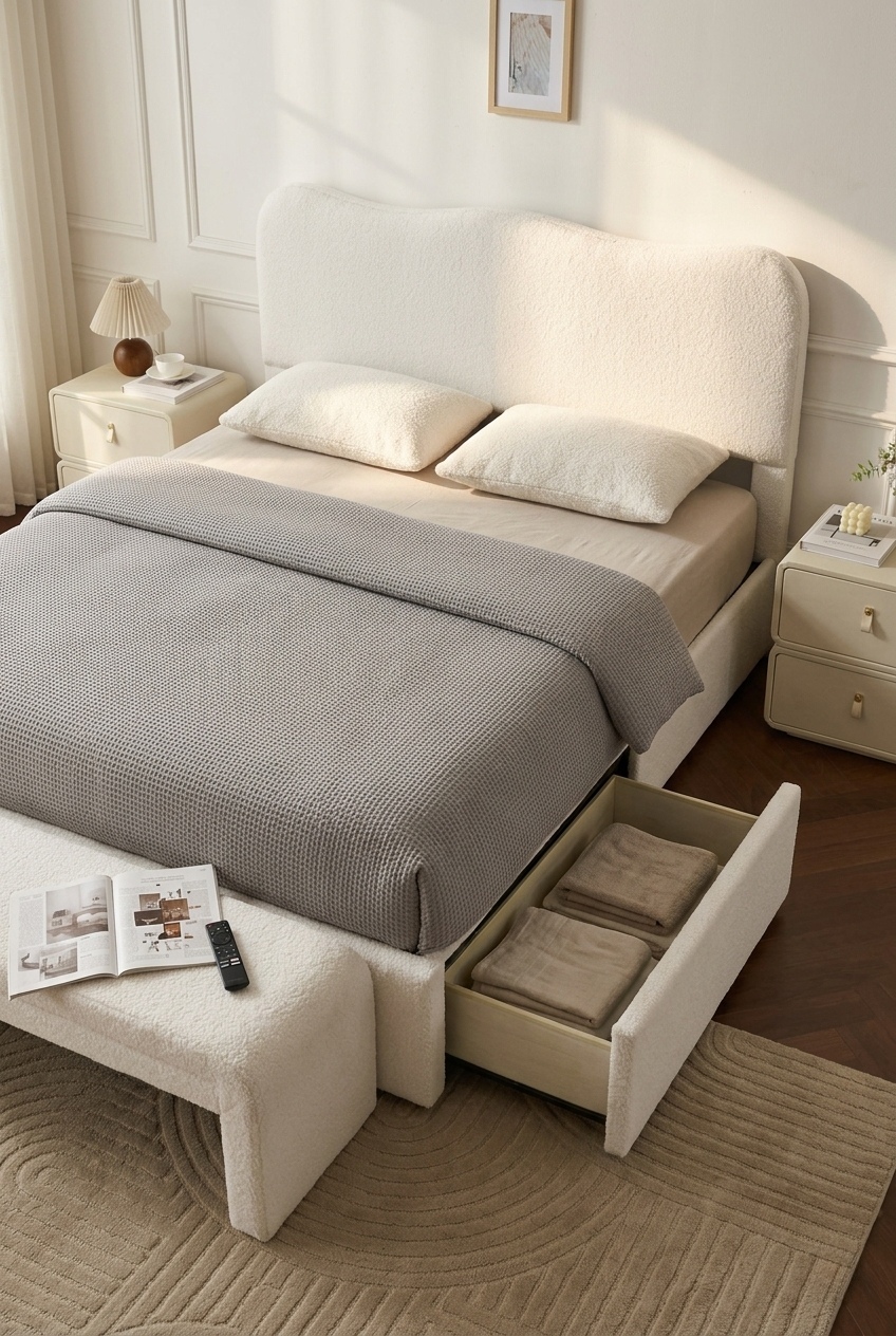 Sculpting Serenity: How to Style a Textural Modern Bedroom Around Boucle