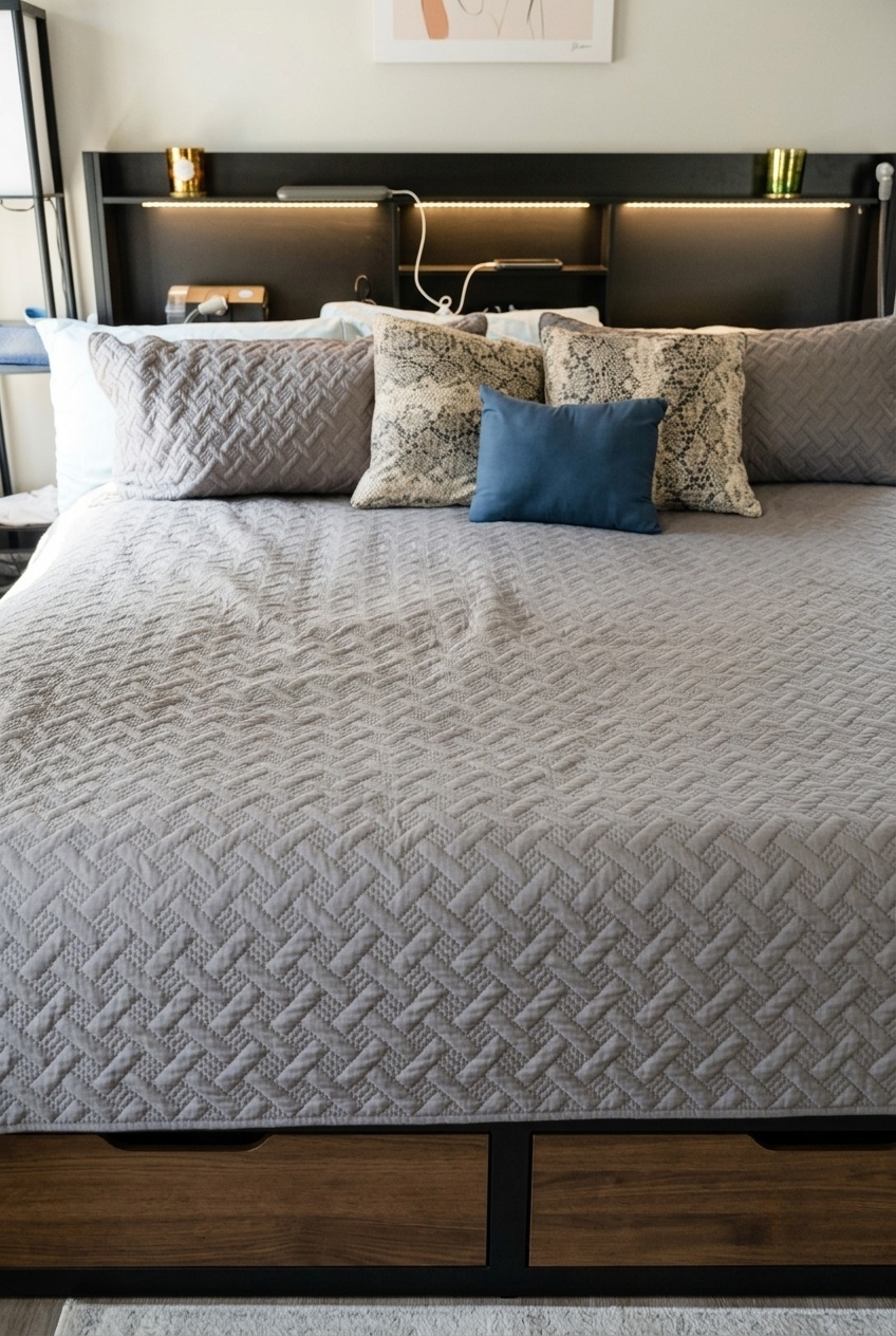 Elevating the Sanctuary: How to Style a Linen Upholstered Storage Bed Frame