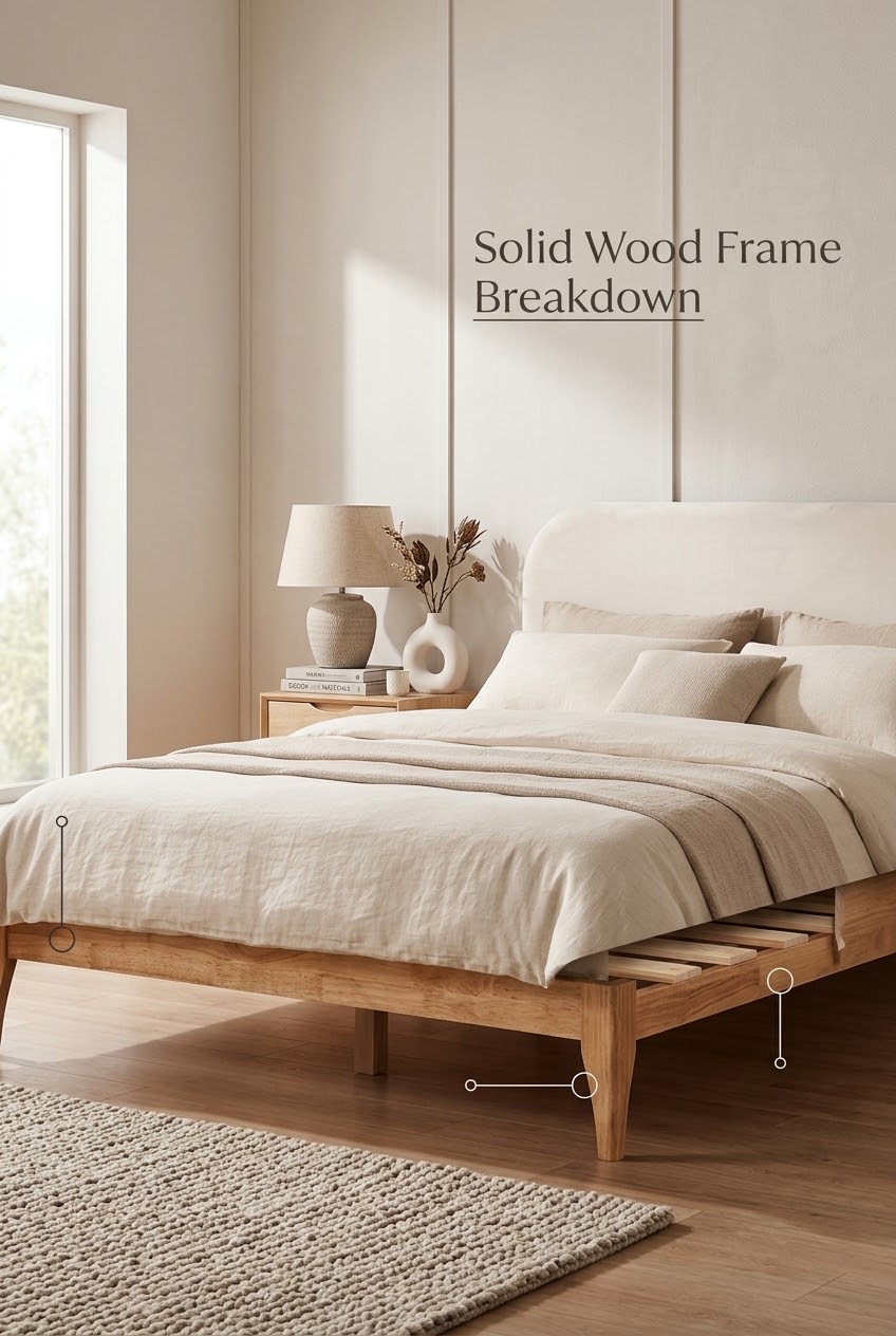 Soft Lines, Grounded Warmth: How to Style an Ivory Curved Bed