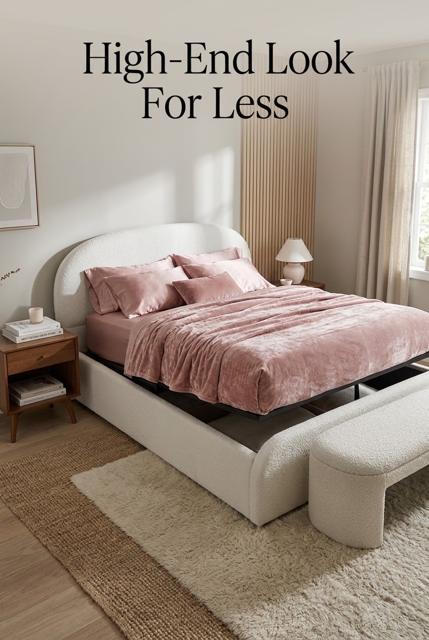 The Art of Quiet Volume: Styling a Sculptural Bouclé Bed Without the Visual Noise