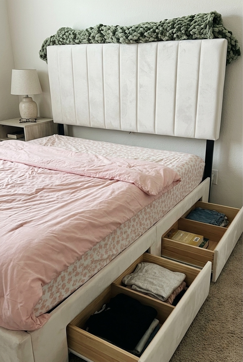 Artful Anchors: Elevating Bedroom Aesthetics with Plush Textures