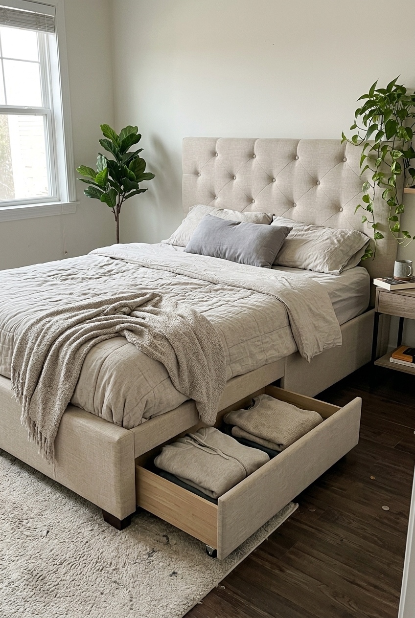 Styling the Minimalist Upholstered Storage Platform Bed for Serene Modern Living